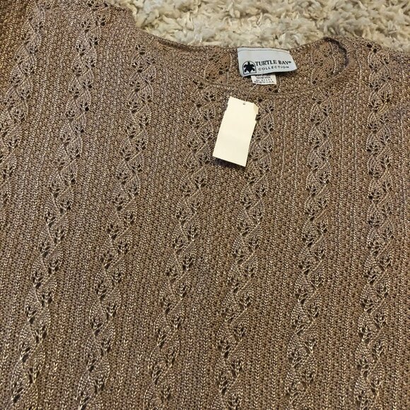 Turtle Bay Collection Women's Knit Sweater Size Lg VTG NOS Regency Lightweight - Picture 7 of 7